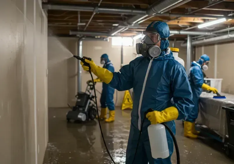 Basement Sanitization and Antimicrobial Treatment process in Graham, TX